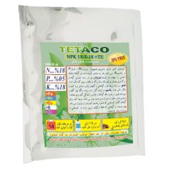 کود تتاکو مدل NPK 18-5-18 بسته 100گرمی