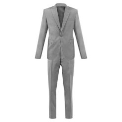 کت و شلوار مردانه مدل مدیران رنگ طوسی روشن