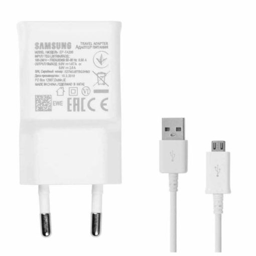 شارژر دیواری مدل 10 به همراه کابل تبدیل micro usb به type-C به طول 1.2 مترغیر اصل