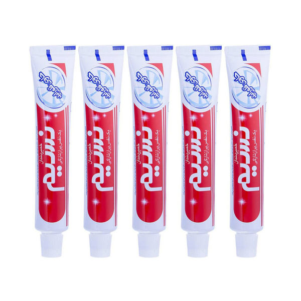 خمیر دندان نسیم مدل Feluoride Protection وزن 80 گرم مجموعه 5 عددی خمیر دندان نسیم مدل Feluoride Protection وزن 80 گرم مجموعه 5 عددی