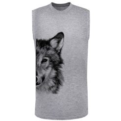 تاپ مردانه طرح گرگ کد F48