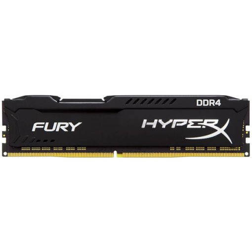 رم دسکتاپ DDR4 تک کاناله 3200 مگاهرتز CL18 کینگستون مدل HyperX Fury Black ظرفیت 16 گیگابایت