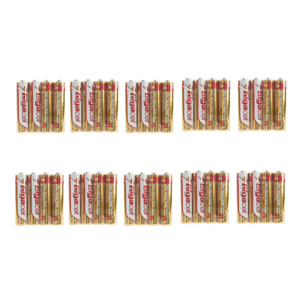 باتری نیم قلمی گیگاسل مدل Ultra Heavy Duty بسته 40عددی باتری نیم قلمی گیگاسل مدل Ultra Heavy Duty بسته 40عددی