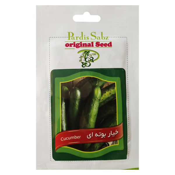 بذر خیار بوته ای پردیس سبز کد P 6 بذر خیار بوته ای پردیس سبز کد P 6
