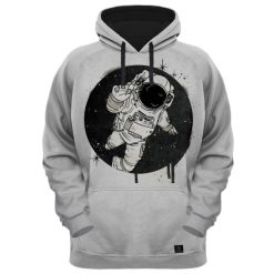 هودی مردانه 27 مدل فضانورد کد AL190 رنگ طوسی