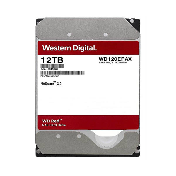 هارد دیسک اینترنال وسترن دیجیتال مدل RED WD120EFAX ظرفیت 12 ترابایت هارد دیسک اینترنال وسترن دیجیتال مدل RED WD120EFAX ظرفیت 12 ترابایت
