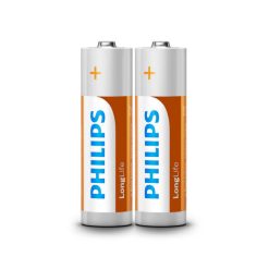 باتری نیم قلمی فیلیپس مدل Long Life بسته 2 عددی