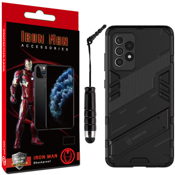 کاور آیرون من مدل BiberCas مناسب برای گوشی موبایل سامسونگ A32 4G به همراه قلم لمسی کاور آیرون من مدل BiberCas مناسب برای گوشی موبایل سامسونگ A32 4G به همراه قلم لمسی