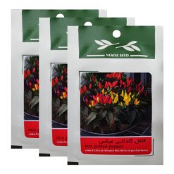 بذر فلفل گلدانی میکس وانیا سید کد F123 مجموعه 3 عددی
