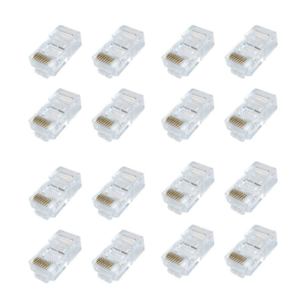 کانکتور شبکه cat5 مدل RJ45 بسته 16 عددی کانکتور شبکه cat5 مدل RJ45 بسته 16 عددی