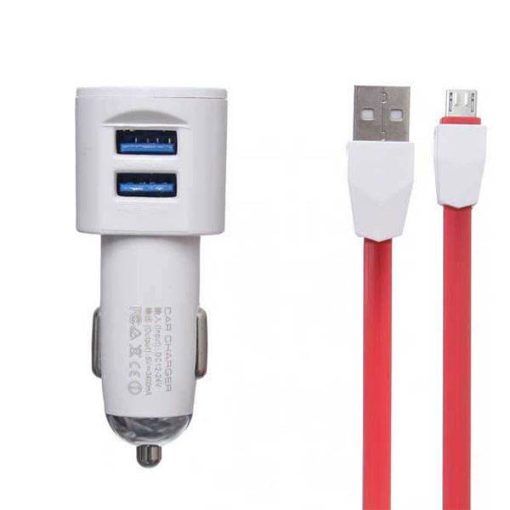 شارژر فندکی الدینیو  مدل DL-C29 به همراه کابل تبدیل  microUSB