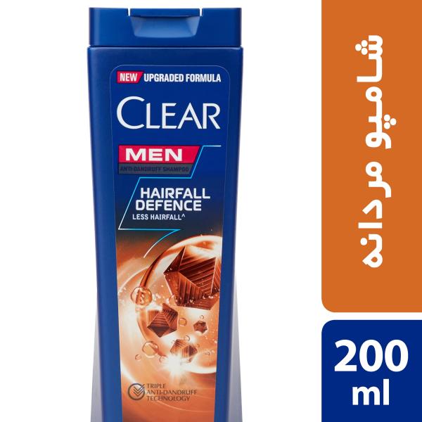 شامپو ضد شوره و ضد ریزش آقایان کلییر مدل Hairfall Defense حجم 200 میلی لیتر شامپو ضد شوره و ضد ریزش آقایان کلییر مدل Hairfall Defense حجم 200 میلی لیتر