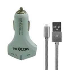 شارژر فندکی موکسوم مدل kc-15 به همراه کابل تبدیل micro-usb