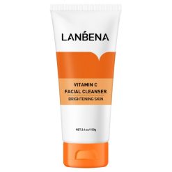 فوم شستشو صورت لنبنا مدل VITAMIN C وزن 100 گرم