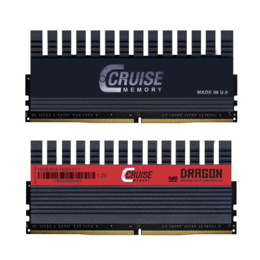 رم دسکتاپ DDR4 دو کاناله 2400 مگاهرتز CL17 کروز مموری مدل DRAGON ظرفیت 32 گیگابایت