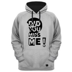 هودی مردانه 27 مدل DID YOU MISS MEکد H70 رنگ طوسی