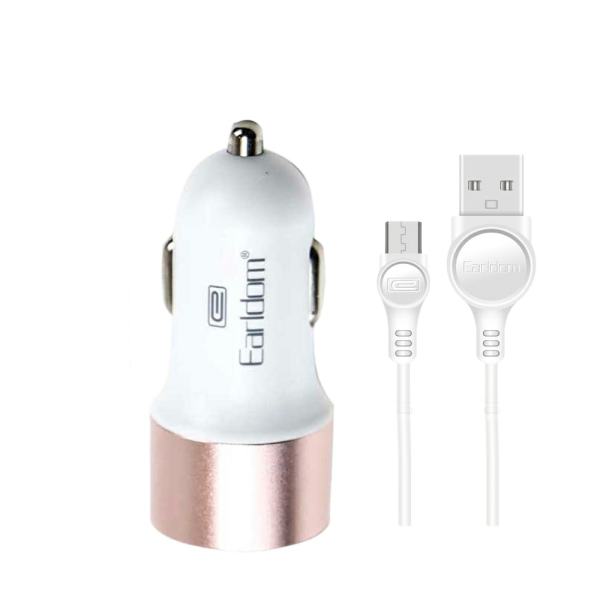 شارژر فندکی ارلدام مدل ES-123 به همراه کابل MicroUSB شارژر فندکی ارلدام مدل ES-123 به همراه کابل MicroUSB
