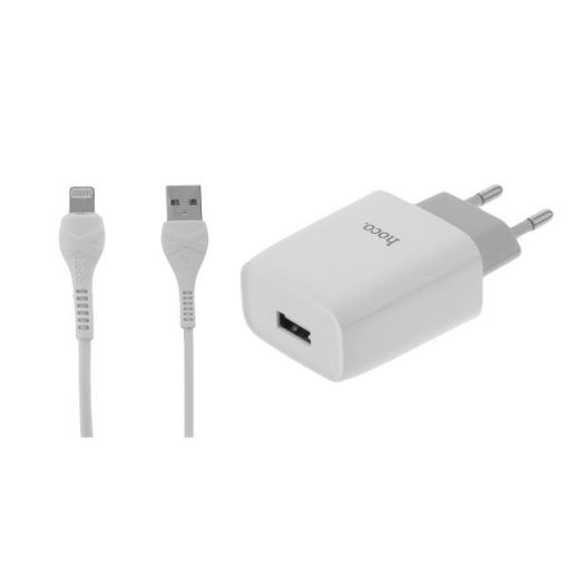 شارژر دیواری هوکو مدل C72A به همراه کابل تبدیل لایتنینگ