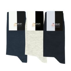 جوراب مردانه آریان نخ باف مدل 5121 مجموعه سه عددی