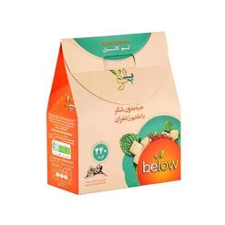 حبه بدون شکر بیلو با طعم زعفرانی – 240 گرم
