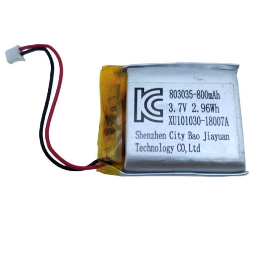 باتری لیتیوم پلیمر مدل XU-101030 ظرفیت 800 میلی آمپر ساعت