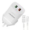 شارژر دیواری ام پی بلبری مدل BLB-111 به همراه کابل تبدیل USB-C