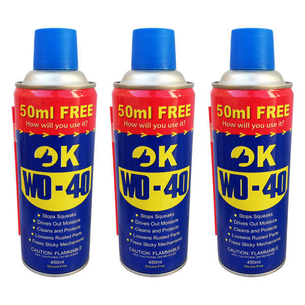 اسپری روان کننده و زنگ بر اوکی مدل WD-40 کد SUB حجم 450 میلی لیتر بسته 3 عددی اسپری روان کننده و زنگ بر اوکی مدل WD-40 کد SUB حجم 450 میلی لیتر بسته 3 عددی
