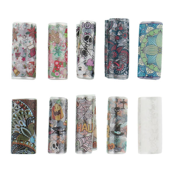 فویل طراحی ناخن مدل FO-10 مجموعه 10 عددی فویل طراحی ناخن مدل FO-10 مجموعه 10 عددی
