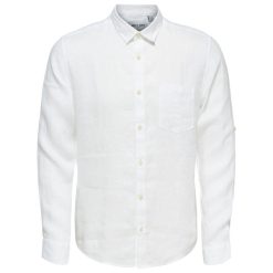 پیراهن آستین بلند مردانه اونلی اند سانز مدل LUKE-22013258 رنگ سفید