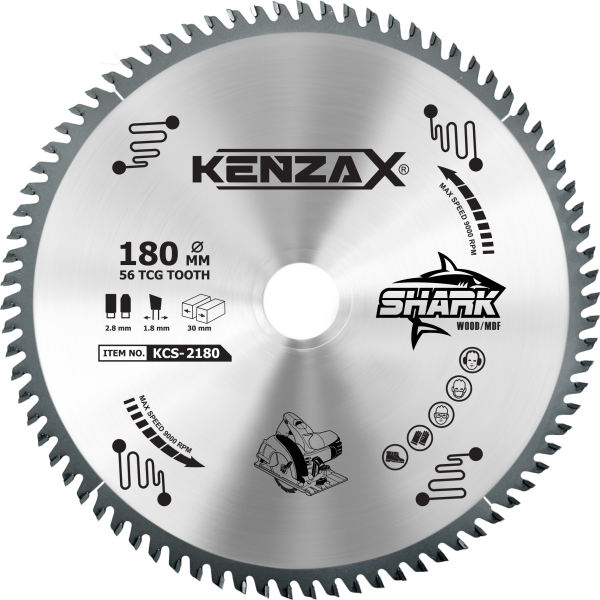تیغ اره دیسکی کنزاکس سری SHARK مدل KCS-2180 تیغ اره دیسکی کنزاکس سری SHARK مدل KCS-2180