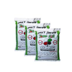 خاک ممتاز گلباران سبز گیلان مدل 7 عنصر وزن 15 کیلوگرم مجموعه 3 عددی