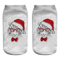 جوراب طرح ببر مدل 014