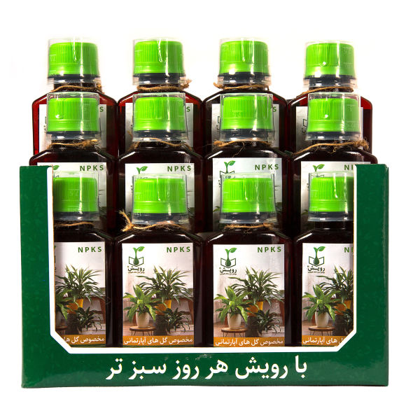 کود گلهای آپارتمانی رویش سبز مدل NPKS حجم 120 میلی لیتر بسته 12 عددی کود گلهای آپارتمانی رویش سبز مدل NPKS حجم 120 میلی لیتر بسته 12 عددی