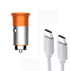 شارژر فندکی الدینیو مدل C61C به همراه کابل USB-C