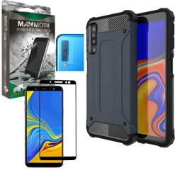 کاور ماموت مدل Defender مناسب برای گوشی موبایل سامسونگ Galaxy A7 2018/ A750 به همراه محافظ صفحه نمایش و محافظ لنز دوربین