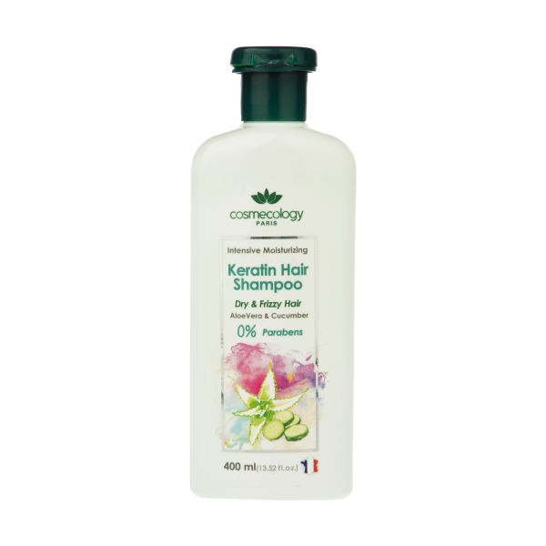 شامپو کراتینه مرطوب کننده قوی موی سر کاسمکولوژی مدل Aloe Vera حجم 400 میلی لیتر شامپو کراتینه مرطوب کننده قوی موی سر کاسمکولوژی مدل Aloe Vera حجم 400 میلی لیتر