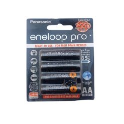 باتری قلمی قابل شارژ پاناسونیک مدل bk-3hcde/Eneloop pro بسته 4 عددی