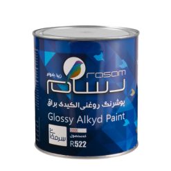 پوشرنگ روغنی آلکیدی سورمه ای رسام کد R522 وزن 1100 گرم