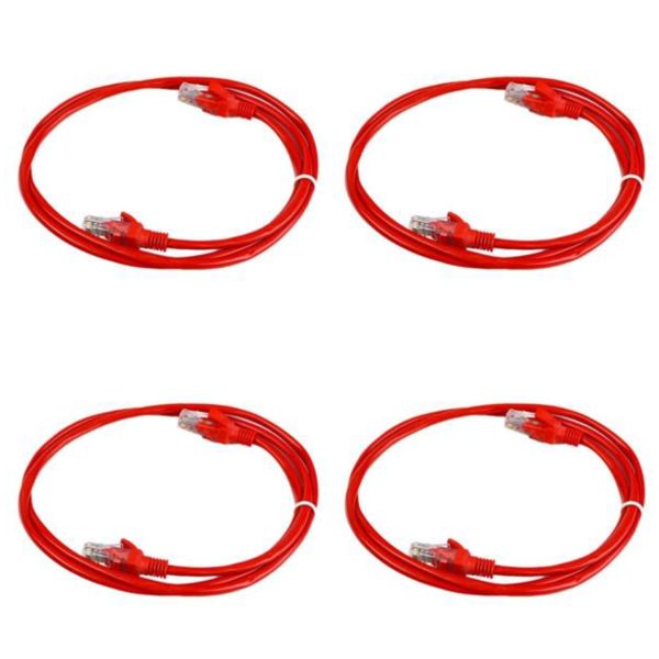 پچ کوردCat5 ایکس پی-پروداکت مدل RED بسته 4 عددی پچ کوردCat5 ایکس پی-پروداکت مدل RED بسته 4 عددی
