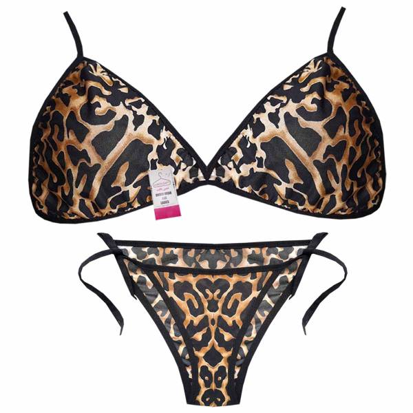 ست شورت و سوتین زنانه ثمین بافت مدل پلنگی Oid-StW000001217 ست شورت و سوتین زنانه ثمین بافت مدل پلنگی Oid-StW000001217