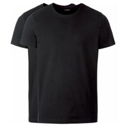 تیشرت آستین کوتاه مردانه لیورجی مدل BLK2TCCرنگ مشکی بسته دو عددی