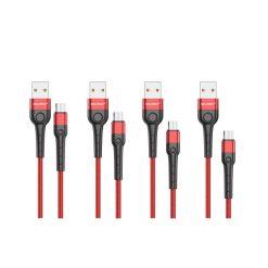 کابل تبدیل USB به MicroUSB کلومن پلاس مدل  K6 مجموعه 4 عددی