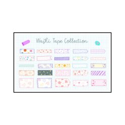 برچسب مدل استیکر واشی طرح washi tape