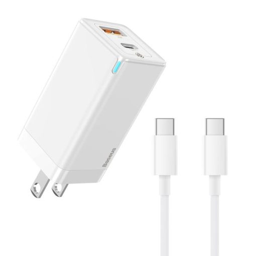 شارژر دیواری باسئوس مدل CCGAN-R02به همراه کابل USB-C
