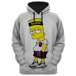 هودی مردانه مدل سیمپسون کد ALP50 رنگ طوسیغیر اصل