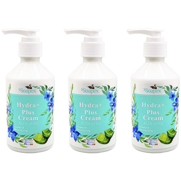 کرم آبرسان و مرطوب کننده سوپکس مدل Hydra Plus حجم 250 میلی لیتر مجموعه 3 عددی کرم آبرسان و مرطوب کننده سوپکس مدل Hydra Plus حجم 250 میلی لیتر مجموعه 3 عددی