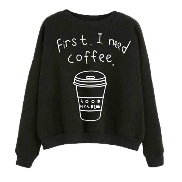 سویشرت زنانه مدل تو کُرکی طرح کافه رنگ ذغالی سویشرت زنانه مدل تو کُرکی طرح کافه رنگ ذغالی