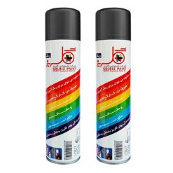 اسپری رنگ مشکی مات گلریز کد 56 حجم 300 میلی لیتر بسته 2 عددی