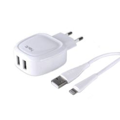 شارژر دیواری هویت مدل HV-ST813 به همراه کابل تبدیل لایتنینگ