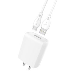 شارژر دیواری دودا مدل A2 به همراه کابل تبدیل microUSB